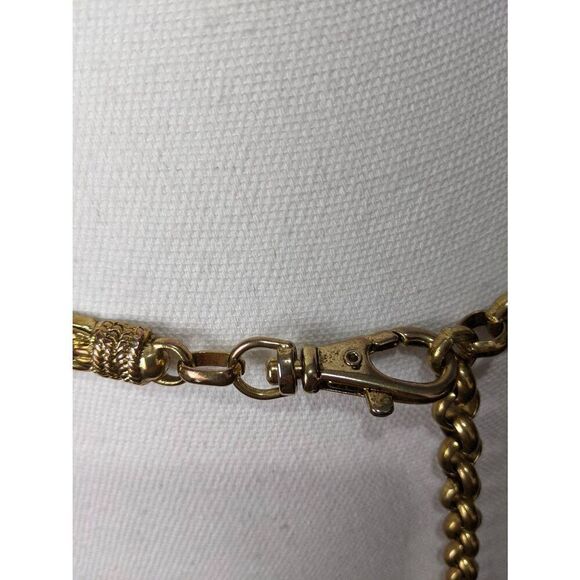 Vinatge Solid Brass Gold‎ Tone Couture Chain Link Belt - Picture 4 of 7
